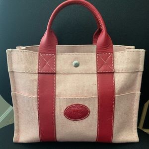 Vintage Cooney&Bourke canvas and leather Tote, like new!